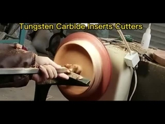 Pahat Pembalik Kayu Ujung Karbida Radius Bentuk Berlian ODM OEM